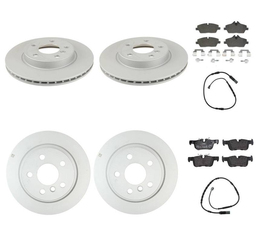 BMW Brake Kit - Pads and Rotors Front &  Rear (280mm/280mm)